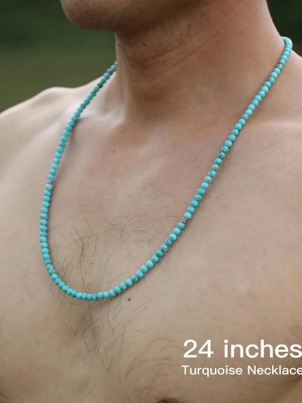 Stylish Gemstone Beaded Necklace for Men - Unique Jewelry Gift & Accessories